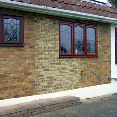 Brick Tinting half done 3